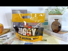 Saco de embalagem de frango assado de plástico à prova de gordura personalizado com fecho