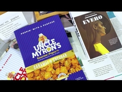 Embalagens de 500g de frutas secas, impressas sob medida, de plástico selado de três lados