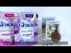 LDPE Doypack Detergente de roupa Stand Up Spout Pouch Softener de tecido Tanding Pouch com spout