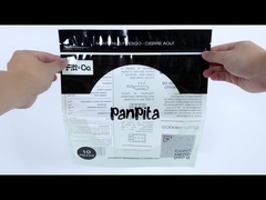 Sacos de fecho de plástico impressos sob medida Saco de embalagem de alimentos para macarrão Pita Pancake Taco