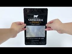 Saco de embalagem com zíper de plástico à prova de umidade personalizado, saco de embalagem de alimentos, saco de embalagem de carne