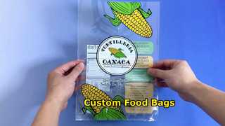 Sacos selados de qualidade alimentar personalizados para nozes de farinha de arroz