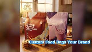 Sacos impressos personalizados para embalagens de alimentos Stand Up Pouch Solutions