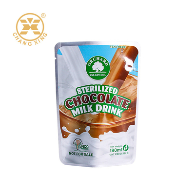 OEM ODM Plastic Aluminum Foil Stand Up Garment Packaging Bag Sealed Packaging Bag For Milk