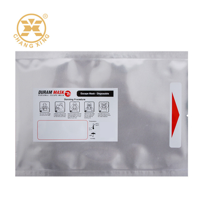 Bopp Resealable Aluminum Film Packaging Bag Clothing Zipper Zip Lock Bags Pouches With Logo For Apparel Mask