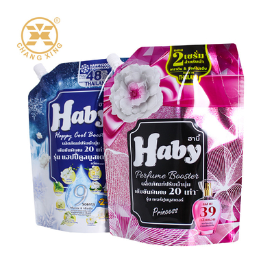 Custom Printed 500ml 1l Laundry Detergent Spout Pouch Stand Up Washing Powder Detergent Packaging Liquid Laundry