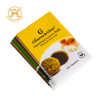 Custom Dried Food Pouch Coffee Bean Tea Bag Lemon Ball Packaging Bag Nuts Packing Bag