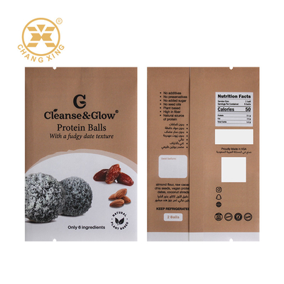 Custom Dried Food Pouch Coffee Bean Tea Bag Lemon Ball Packaging Bag Nuts Packing Bag