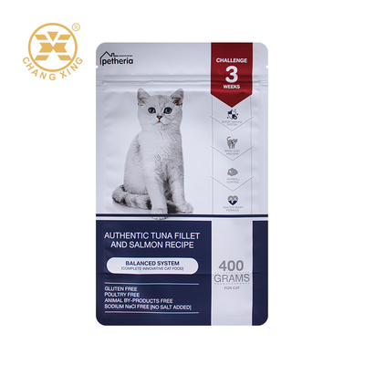 Factory Custom Pet Packaging Bags Plastic Ziplock Dog Cat Pet Food Bag Flat Bottom Bags 5kg 10kg 15kg 20kg For Pet Feeding