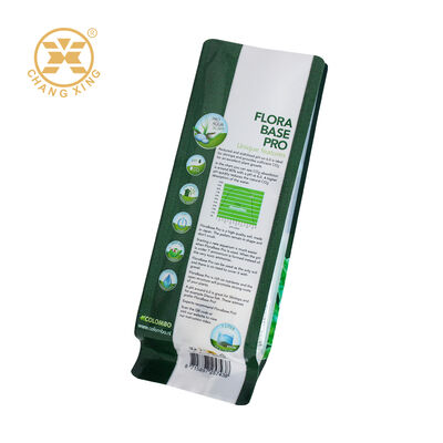 Custom Printing Side Sealed Bag Plastic Packaging Bag With Transparent Window For Aquatic Plants