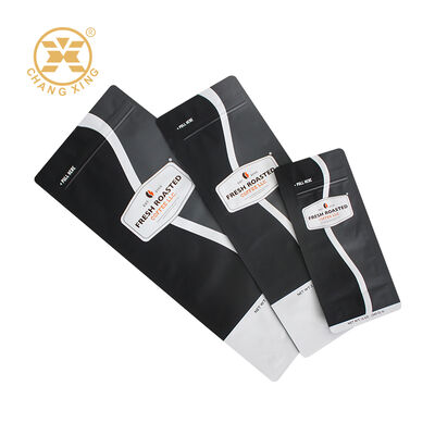 250g 500g 1kg Flat Bottom Pouch Coffee Packaging Bag Stand Up Coffee Bags Custom Moisture Proof Zipper Bags