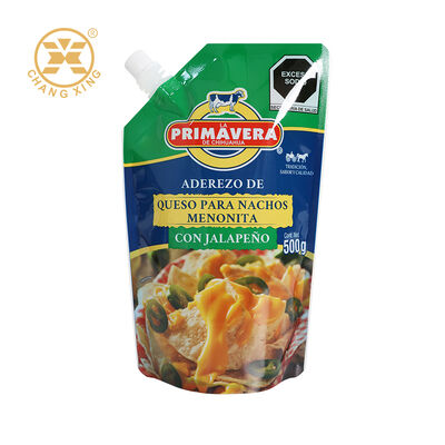Food Grade Customizable Stand Up Pouch with Gravure Printing for Sauce and Drink Packaging
