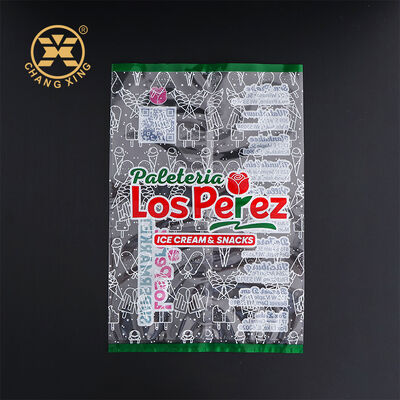 Bulk Custom Printed Side Seal Plastic Taco Pie Packaging Bag with Clear Window Gravure Printing Easy Fill Opening