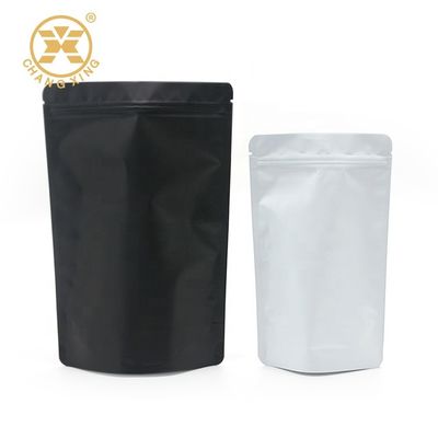 Matte Resealable CPP Coffee Bean Bags With Valve Smell Proof Stand Up Barrier Pouches
