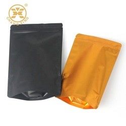 Matte Resealable CPP Coffee Bean Bags With Valve Smell Proof Stand Up Barrier Pouches