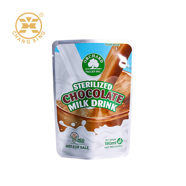 OEM ODM Plastic Aluminum Foil Stand Up Garment Packaging Bag Sealed Packaging Bag For Milk
