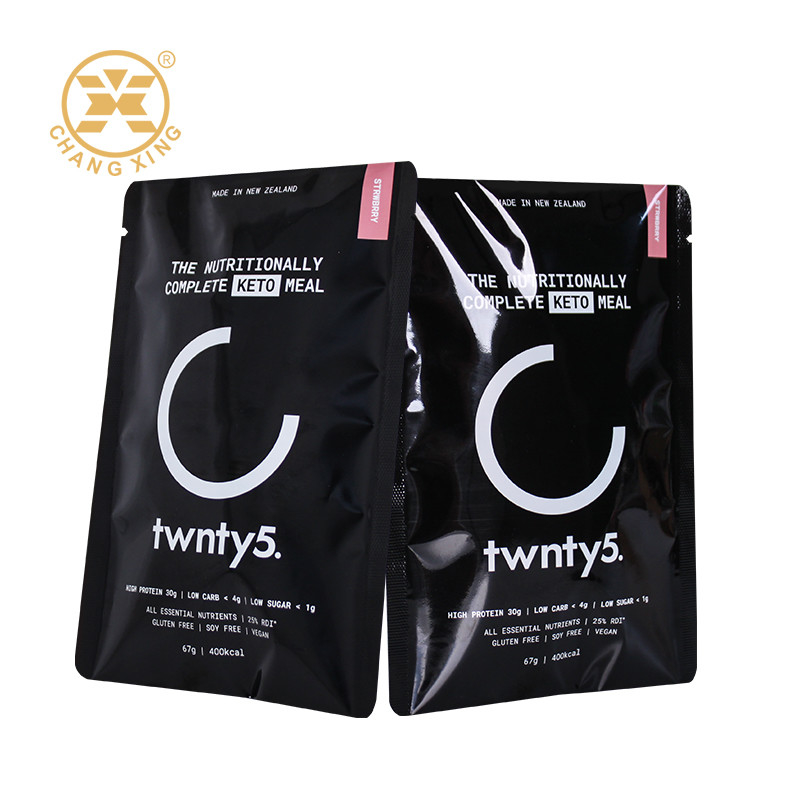 Mylar Foil Lined Shake Plastic Whey Protein Powder Packaging Bag Health Food Bag With Zipper