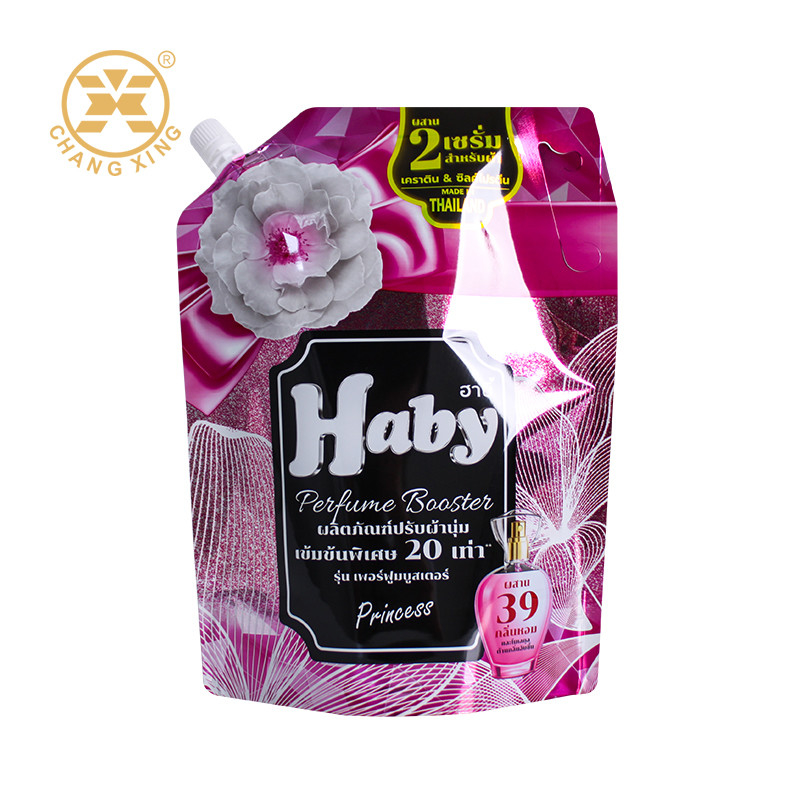 Custom Printed 500ml 1l Laundry Detergent Spout Pouch Stand Up Washing Powder Detergent Packaging Liquid Laundry