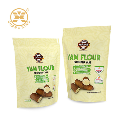 Pó de Farinha de Inhame stand up pouch bag Mandioca Maizena Flour Pouches Doypack Bag Com Zíper