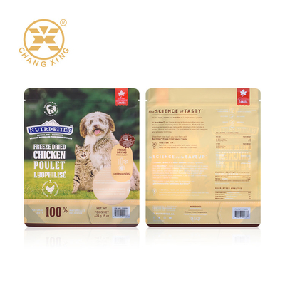 Saco inferior Resealable Ziplockk 1kg 2kg 5kg 15kg do empacotamento de alimento do cão de estimação da folha de alumínio