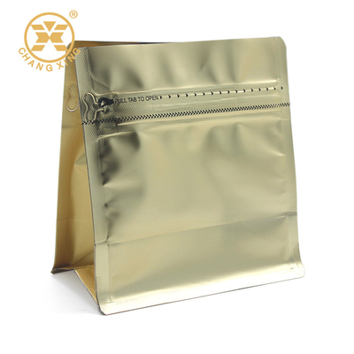 Sacos de empacotamento do café Resealable do fechamento com válvula e o zíper de desgaseificação