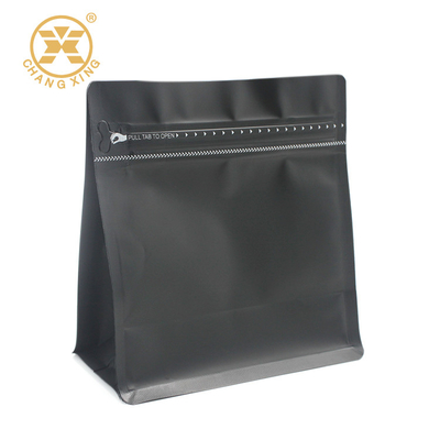 O um empacotamento de desgaseificação Ziplock do café da válvula da maneira ensaca a cor preta