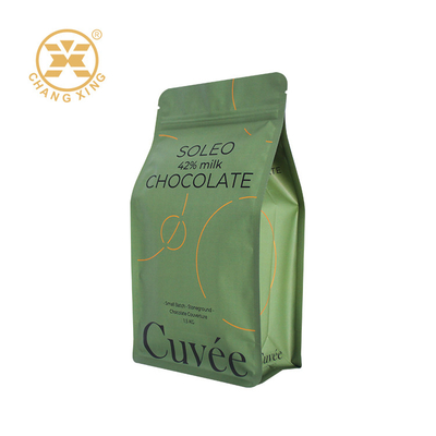Sacos de embalagem de café fosco com reforço lateral 6oz com válvula
