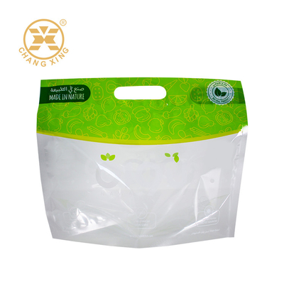 Sacos de embalagem de BOPP de plástico de 5 kg para frutas secas com buracos de respiração e alça