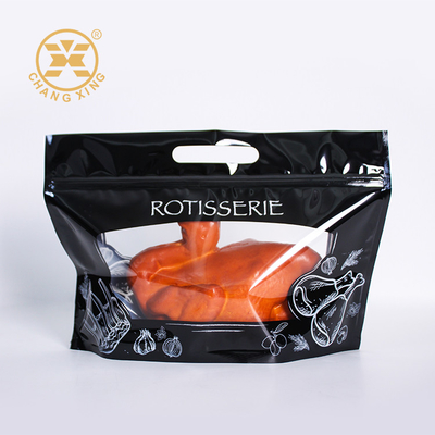 Saco de frango assado à prova de gordura, microondas quentes, anti-nevoeiro, saco de apoio com fecho.