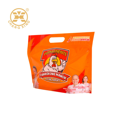 Embalagem de frango assado anti-névoa stand up pouch com alça