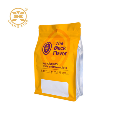 Saco de alimentos de fundo plano com fechadura de fecho para alimentos secos