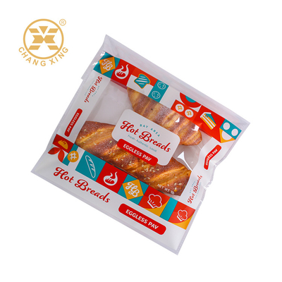 Logotipo personalizado Impresso PET PE Bolsas de embalagem de pão de padaria Bolsas de embalagem de alimentos mini bolo