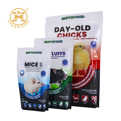 5kg 10kg 15kg Saco de alimentação para animais de estimação de plástico Embalagem de alimentação para animais com fecho