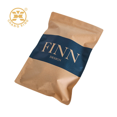 Eco Friendly Zipper Pouch Custom Printed Kraft Paper Coffee Bags With Valve Zip Lock Embalagem de qualidade alimentar