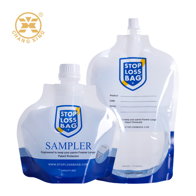 Customize Saco de Sucos Stand Up Saco de Sucos com Saco de Grau Alimentar Adequado para retenção de amostras líquidas