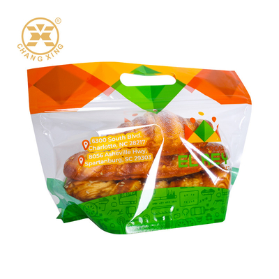 Bolsas de embalagem de pão de padaria com janela clara Mini Cake Food Candy Pouch Cookie Packaging