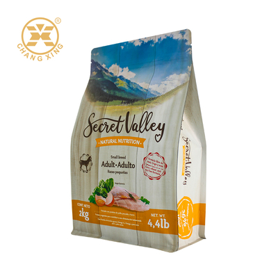 Sacos com zíper de fundo plano em LDPE personalizados para embalagem de alimentos congelados