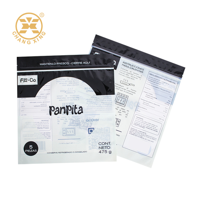 Logotipo personalizado Saco de tortilhas Panpita Saco de plástico de vácuo selado por calor para alimentos Saco de embalagem de pão