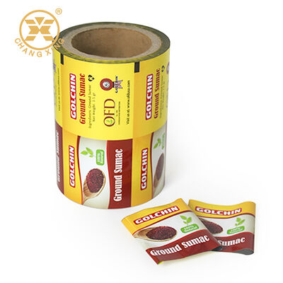 Filme laminado de folha de alumínio de qualidade alimentar impresso sob medida para embalagens flexíveis em saquetes