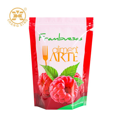 O saco de empacotamento impresso feito sob encomenda do empacotamento de alimento do zíper do saco do doce do produto comestível levanta-se o saco