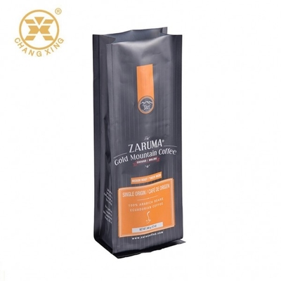 A folha de Matte Coffee Packaging Bags Aluminium do preto do Gravure levanta-se a impressão do malote