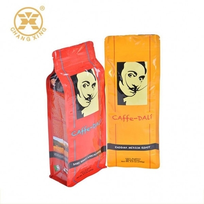 Sacos de empacotamento impressos de alumínio do café com o saco de Bean Side Gusset Coffee Packaging do assado da marca própria da válvula e do fecho de correr