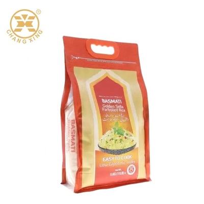 Sacos de plástico de nylon resistentes inferiores lisos de 2.5kg 4.5kg para o empacotamento do arroz