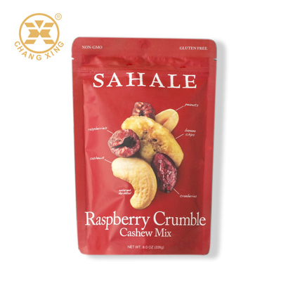 128g 4oz 6oz Bolsas de plástico folha de rolos de nozes Saco de embalagem de alimentos Saco de embalagem de nozes para lanche