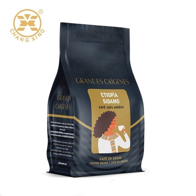 100 sacos de empacotamento do café do produto comestível com empacotamento amigável do saquinho de chá de Eco do zíper