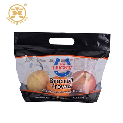 sacos 12oz de embalagem Resealable para o suporte claro do plástico de CPP dos vegetais acima dos malotes com furos