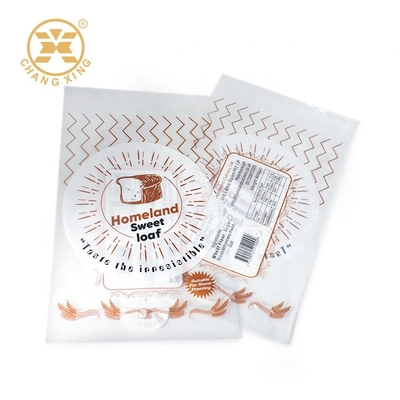 Sacos plásticos do pão do empacotamento de alimento do lldpe do empacotamento de pão da padaria do produto comestível