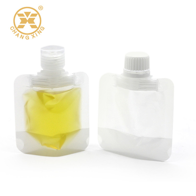 50ml bloqueiam o saco líquido de Jelly Clear Resealable Plastic Bags 8.6mm com empacotamento do bico