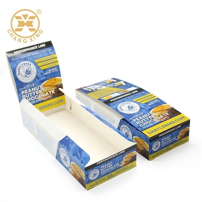 Caixas de empacotamento deslocadas brancas do cartão de CMYK para o empacotamento da caixa de presente da cookie do petisco 400g