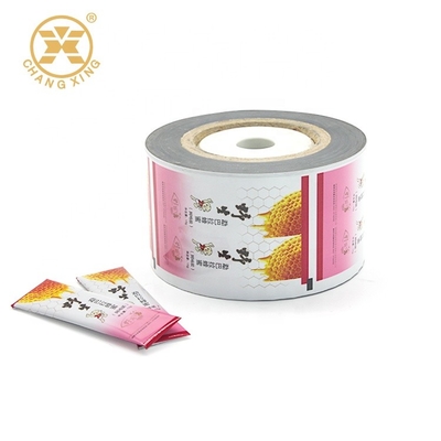 Rolo de filme plástico automático do empacotamento de alimento de 10g 20g para Honey Sauce Sachet